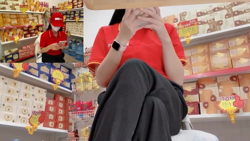 seri nv siêu thị winmart thủ dâm ở chỗ làm lồn em này nước nhiều thật - phần 27